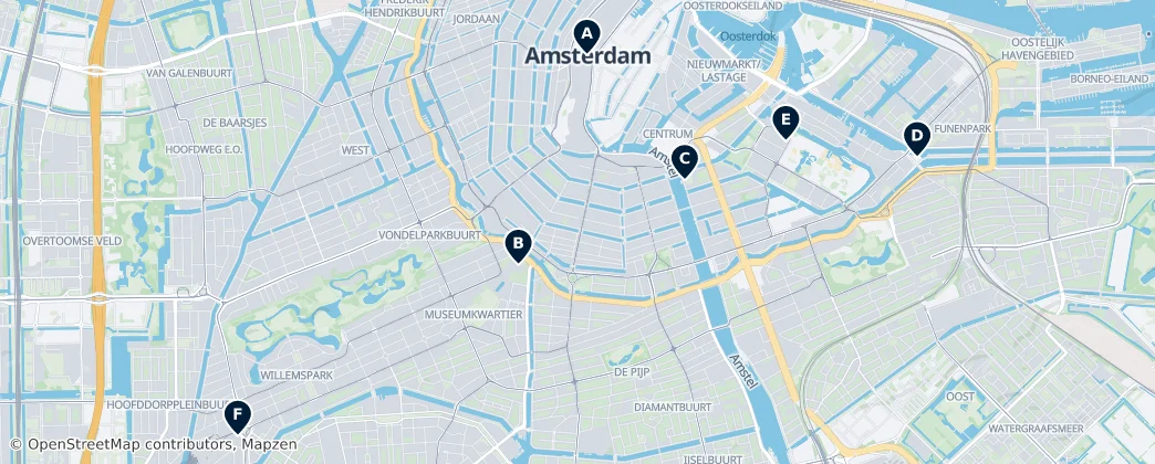 Map of Amsterdam