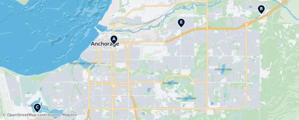Map of Anchorage