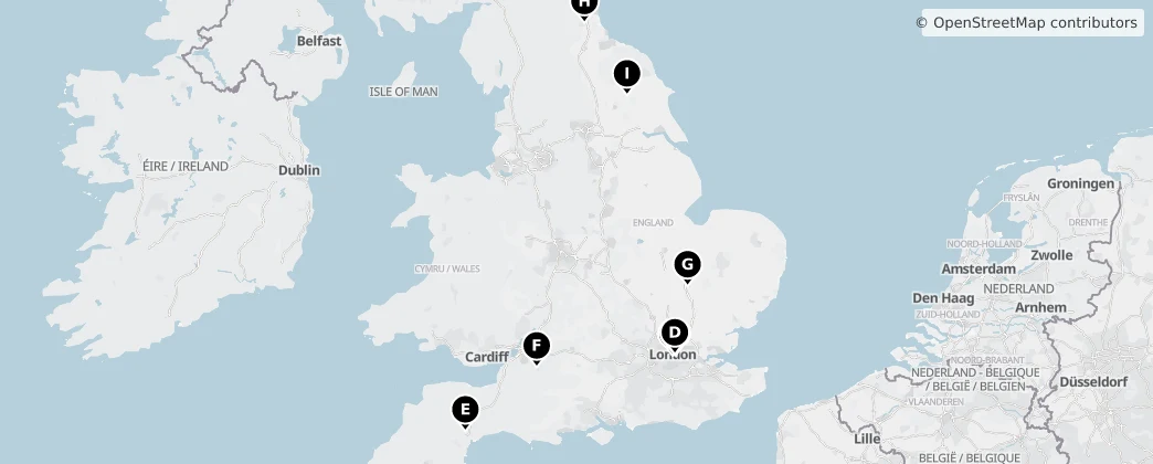 Map of England