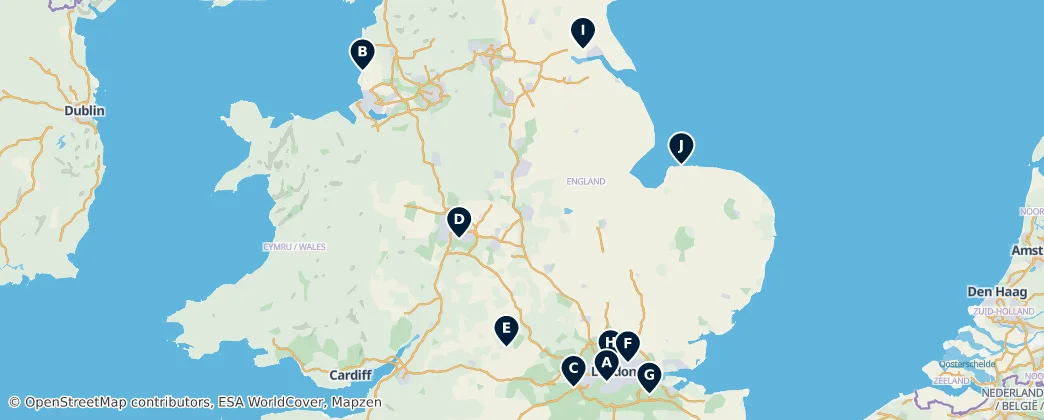 Map of England