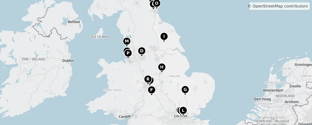 Map of England