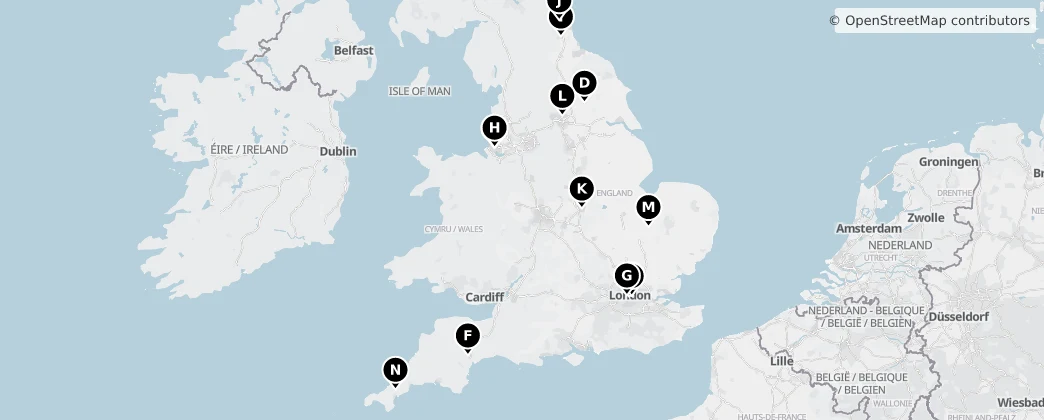 Map of England