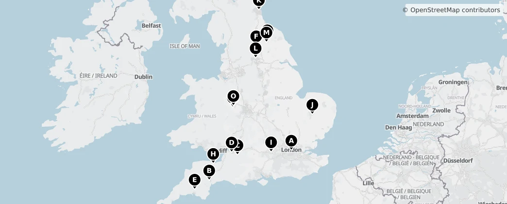 Map of England