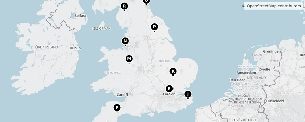 Map of England