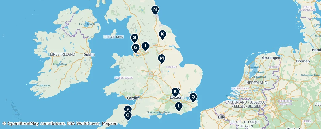 Map of England