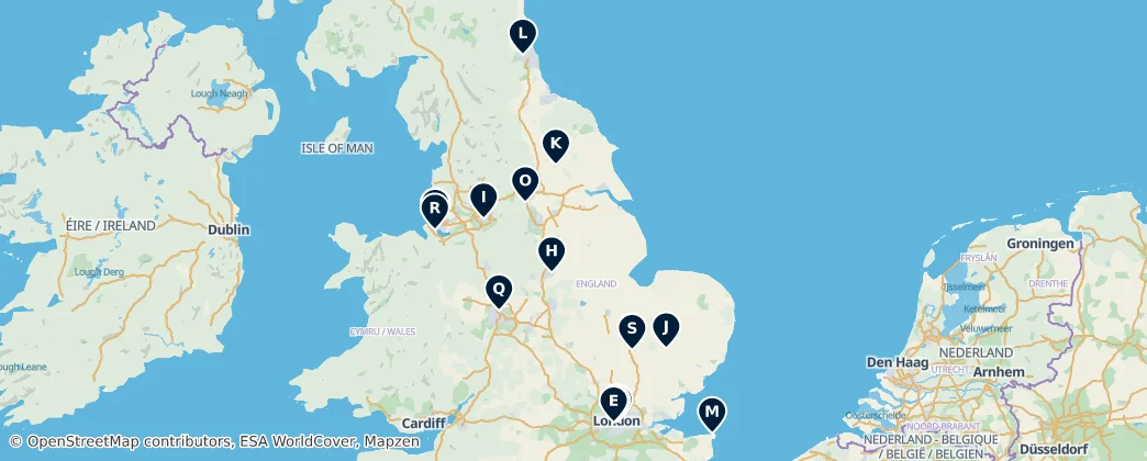 Map of England