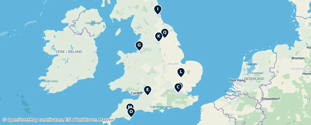 Map of England