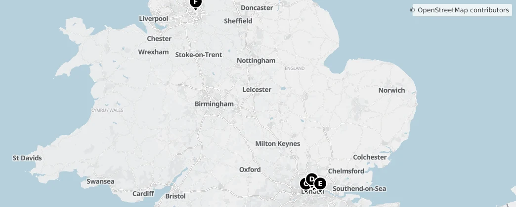 Map of England