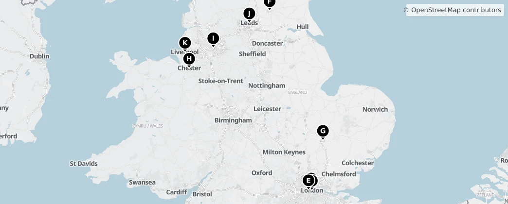 Map of England