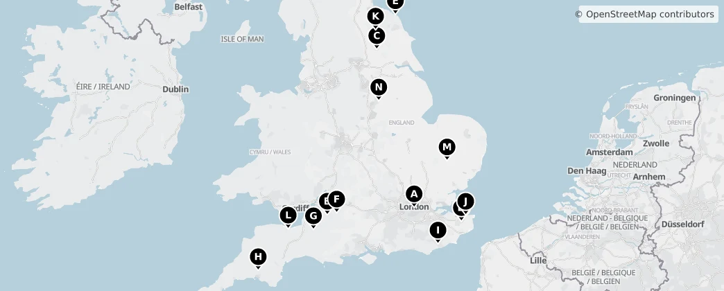 Map of England