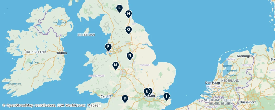 Map of England