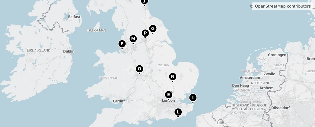 Map of England