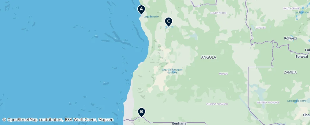 Map of Angola