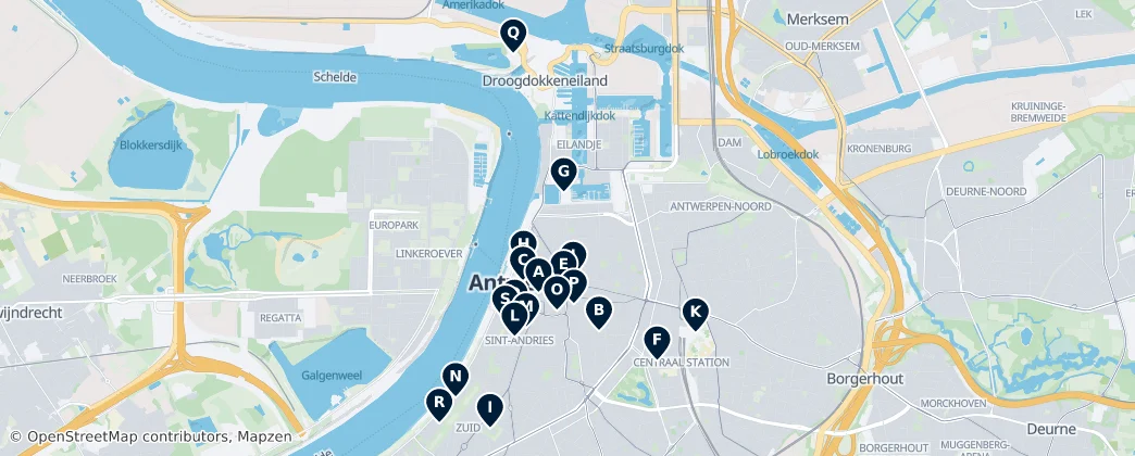 Map of Antwerpen