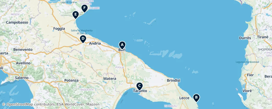 Map of Apulie