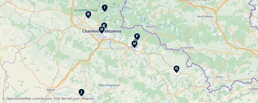 Map of Ardensko