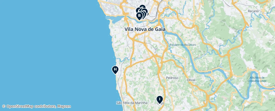 Map of Metropolitan Area of Porto