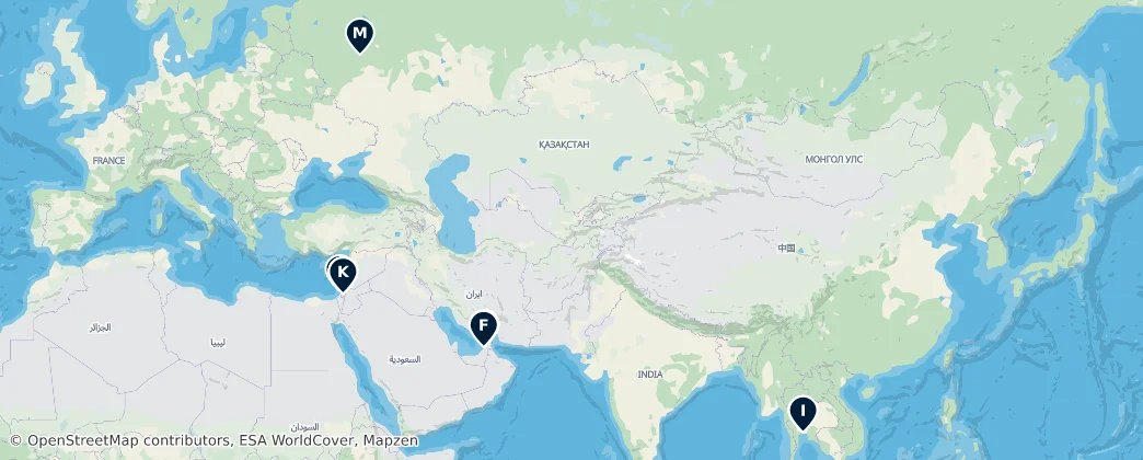 Map of Asie