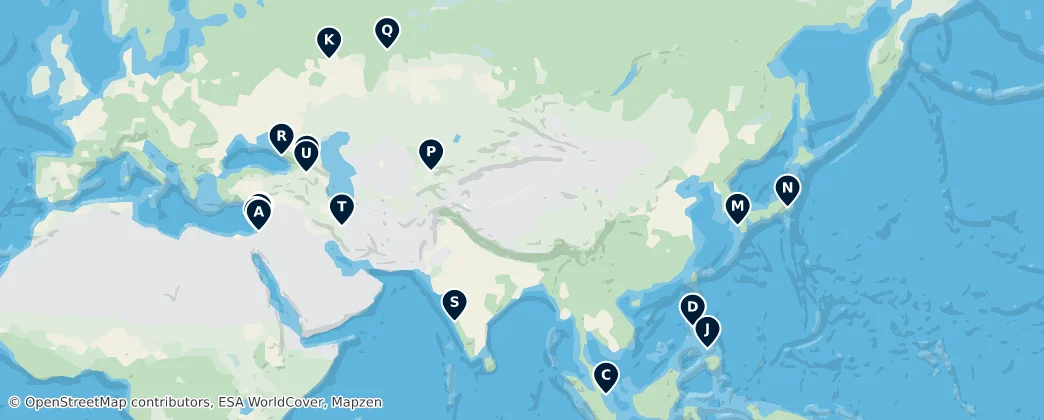 Map of Asie