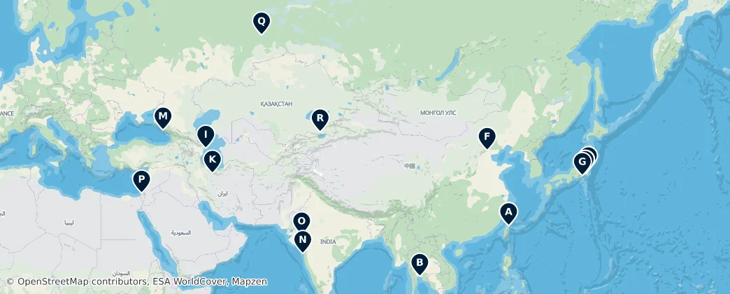 Map of Asie