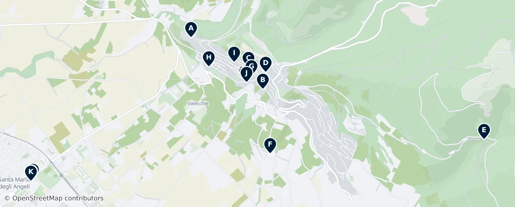 Map of Assisi