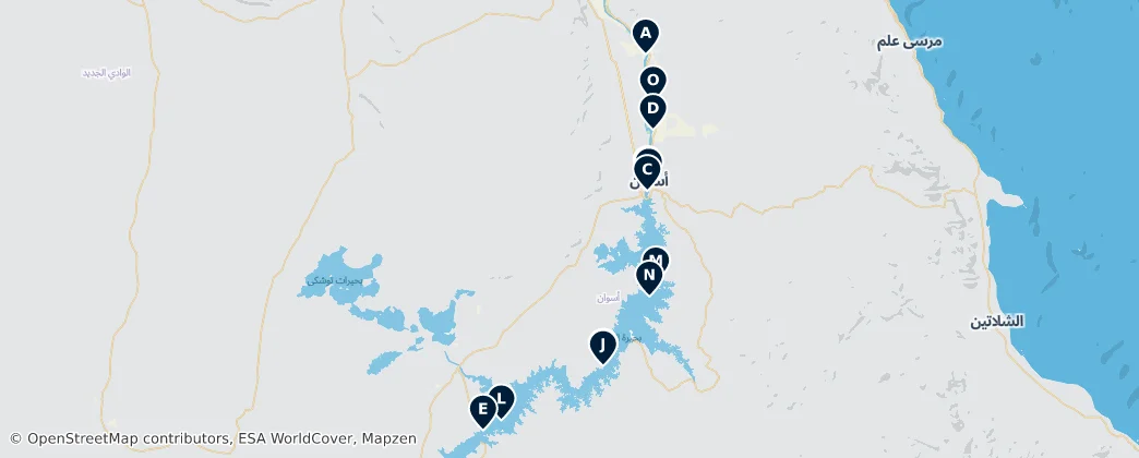 Map of Asuán