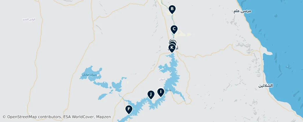 Map of Asuán