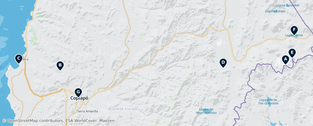 Map of Atacama
