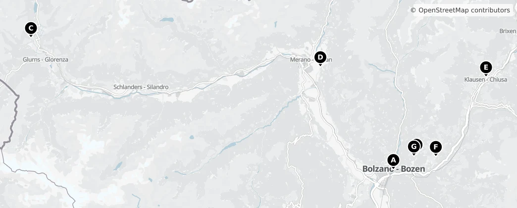 Map of Autonomní provincie Bolzano