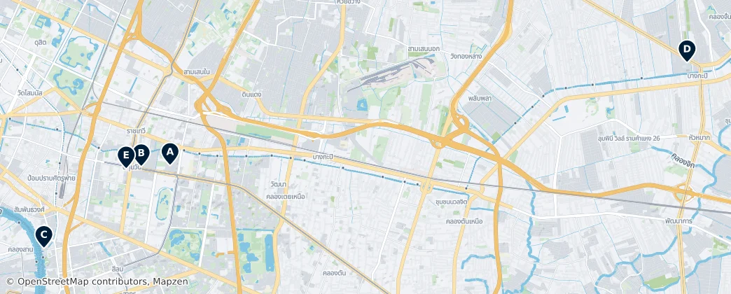 Map of Bangkok