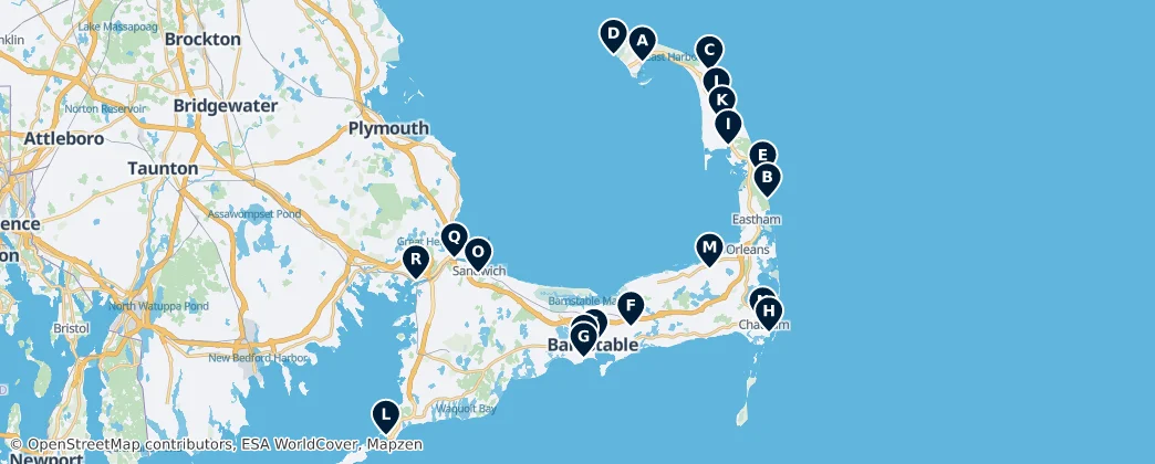 Map of Barnstable County