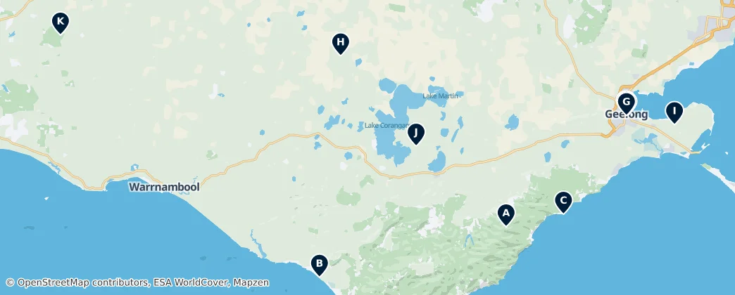 Map of Barwon South West
