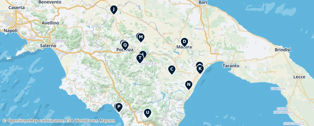 Map of Basilicata