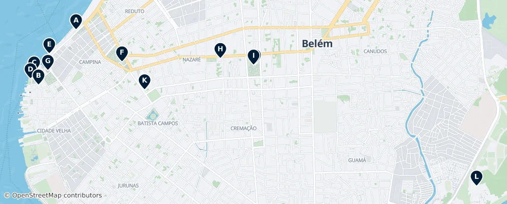 Map of Belém