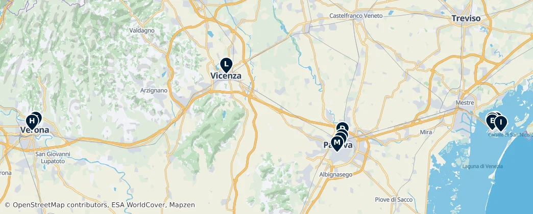 Map of Benátsko