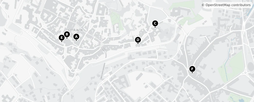 Map of Bergamo