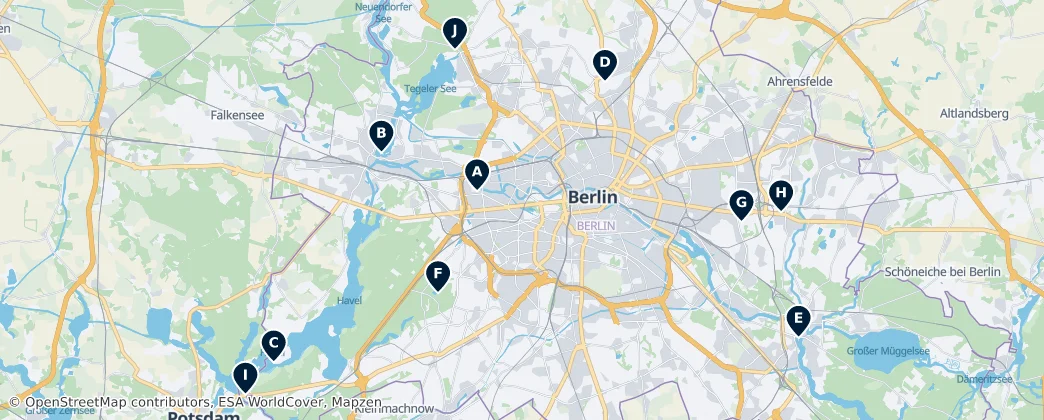 Map of Berlín