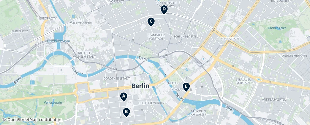 Map of Berlin-Mitte