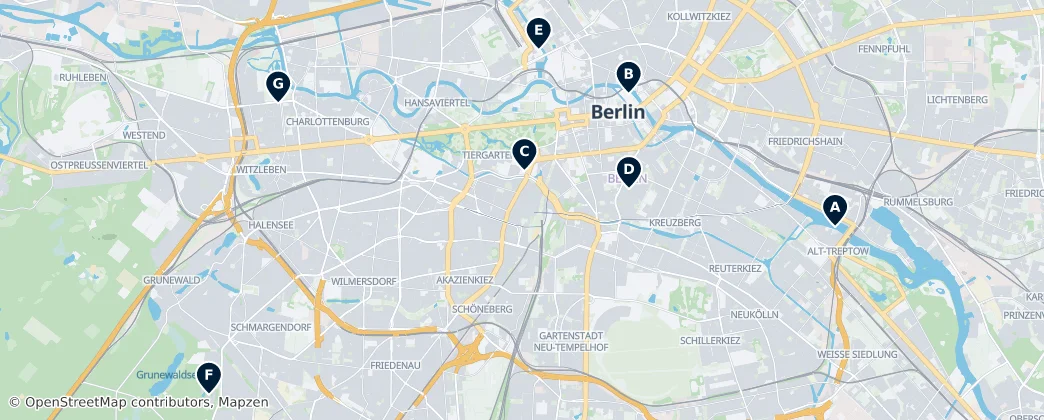 Map of Berlín