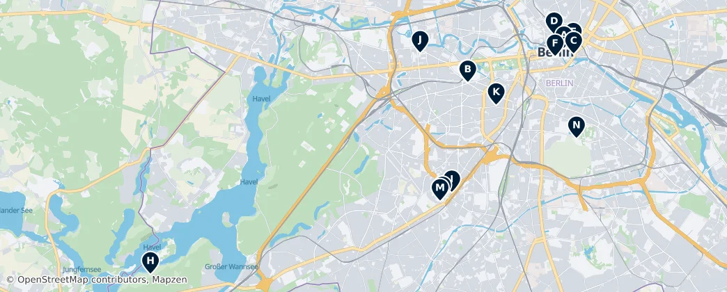 Map of Berlín
