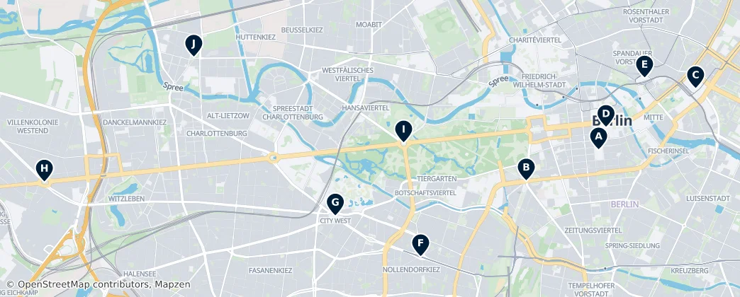 Map of Berlín