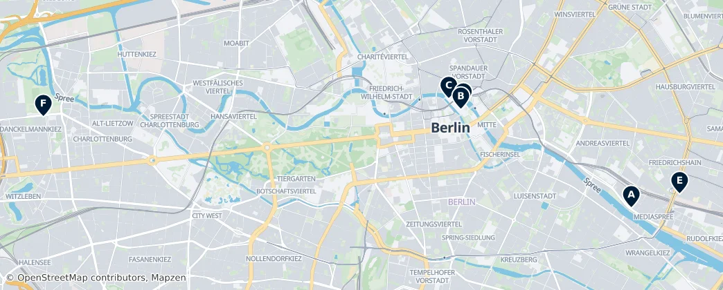 Map of Berlín