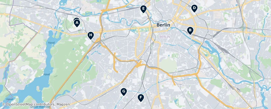 Map of Berlín