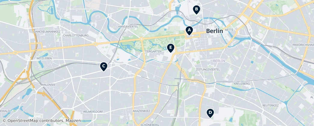 Map of Berlín