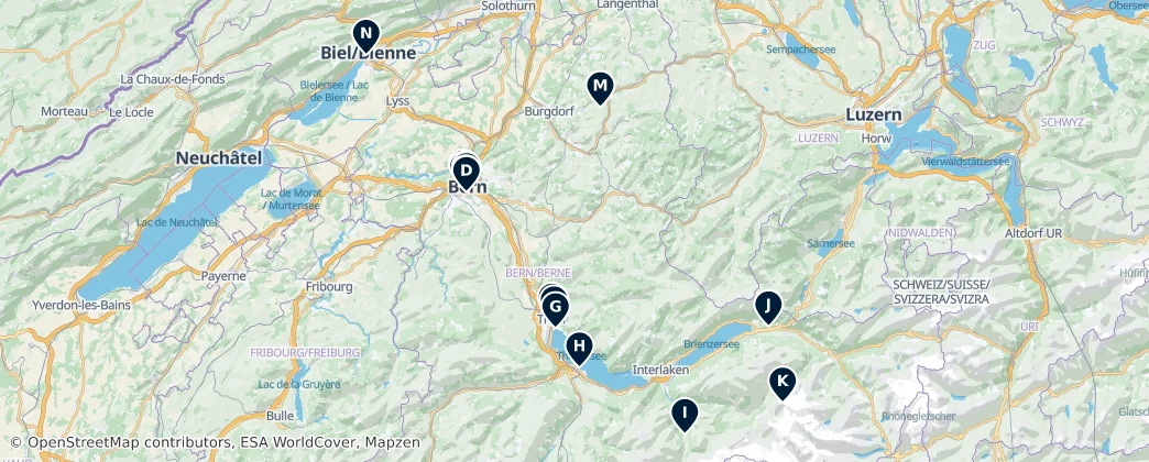 Map of Bern