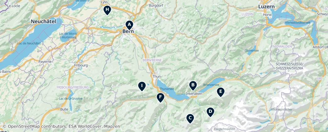 Map of Bern