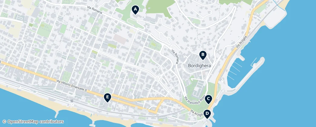 Map of Bordighera