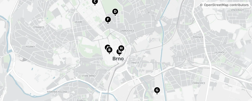 Map of Brno