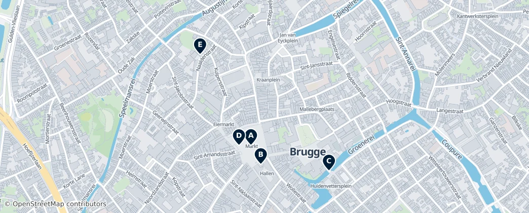 Map of Brugge-Centrum