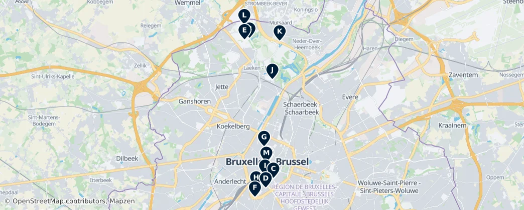 Map of Brusel